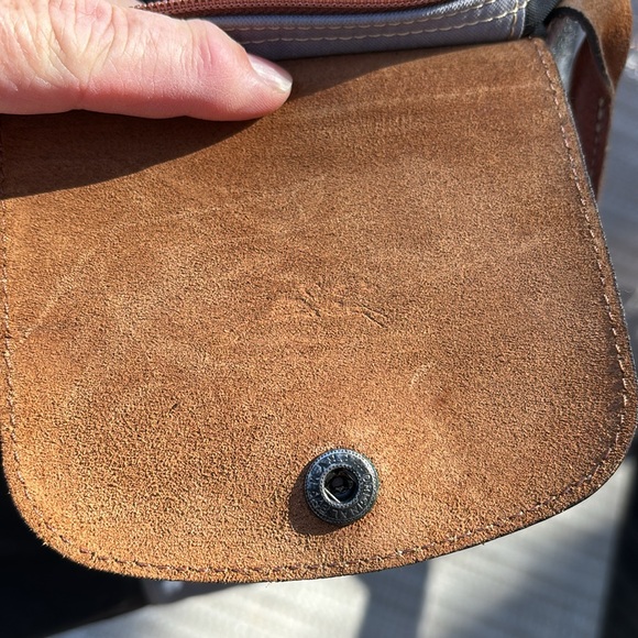 LONGCHAMP BLACK GRAY BROWN TOTE - Picture 13 of 13